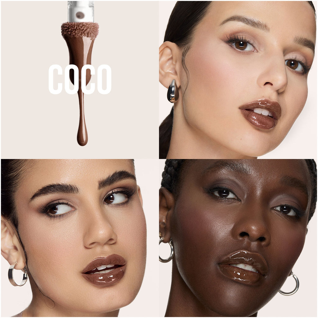 Lip gloss Huda beauty shade coco