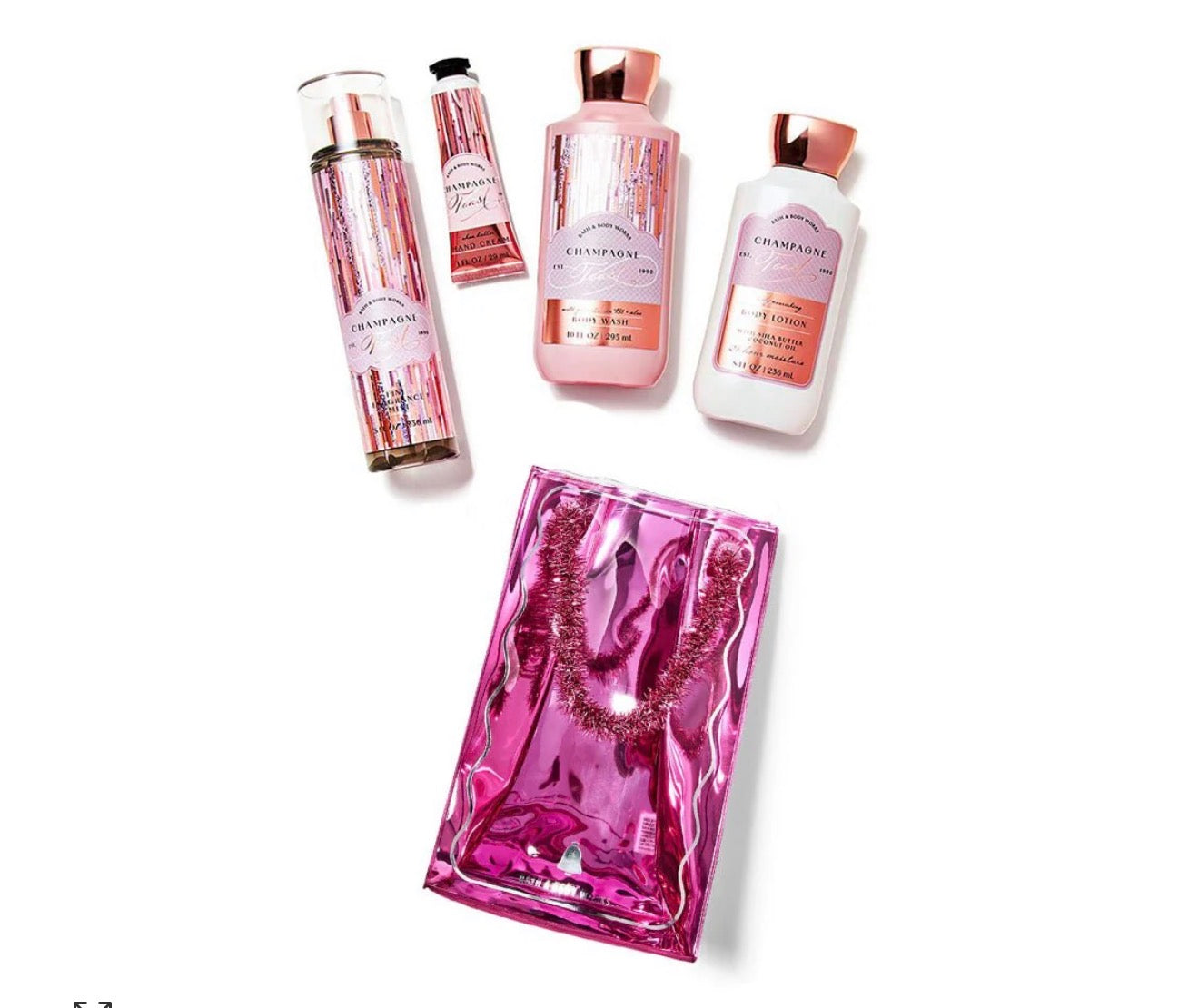 Original bath and bodywork gift set -Champagne Toast
