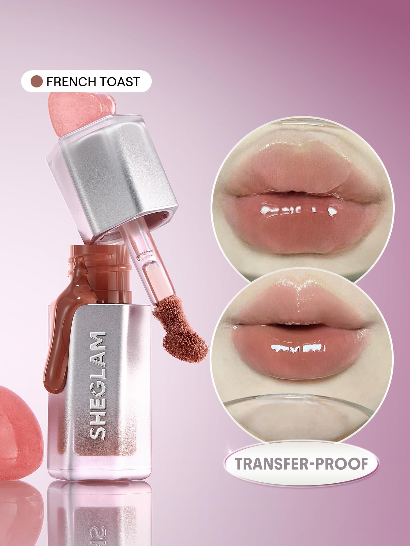 Sheglam lip gloss ثابت و مش بيطبع