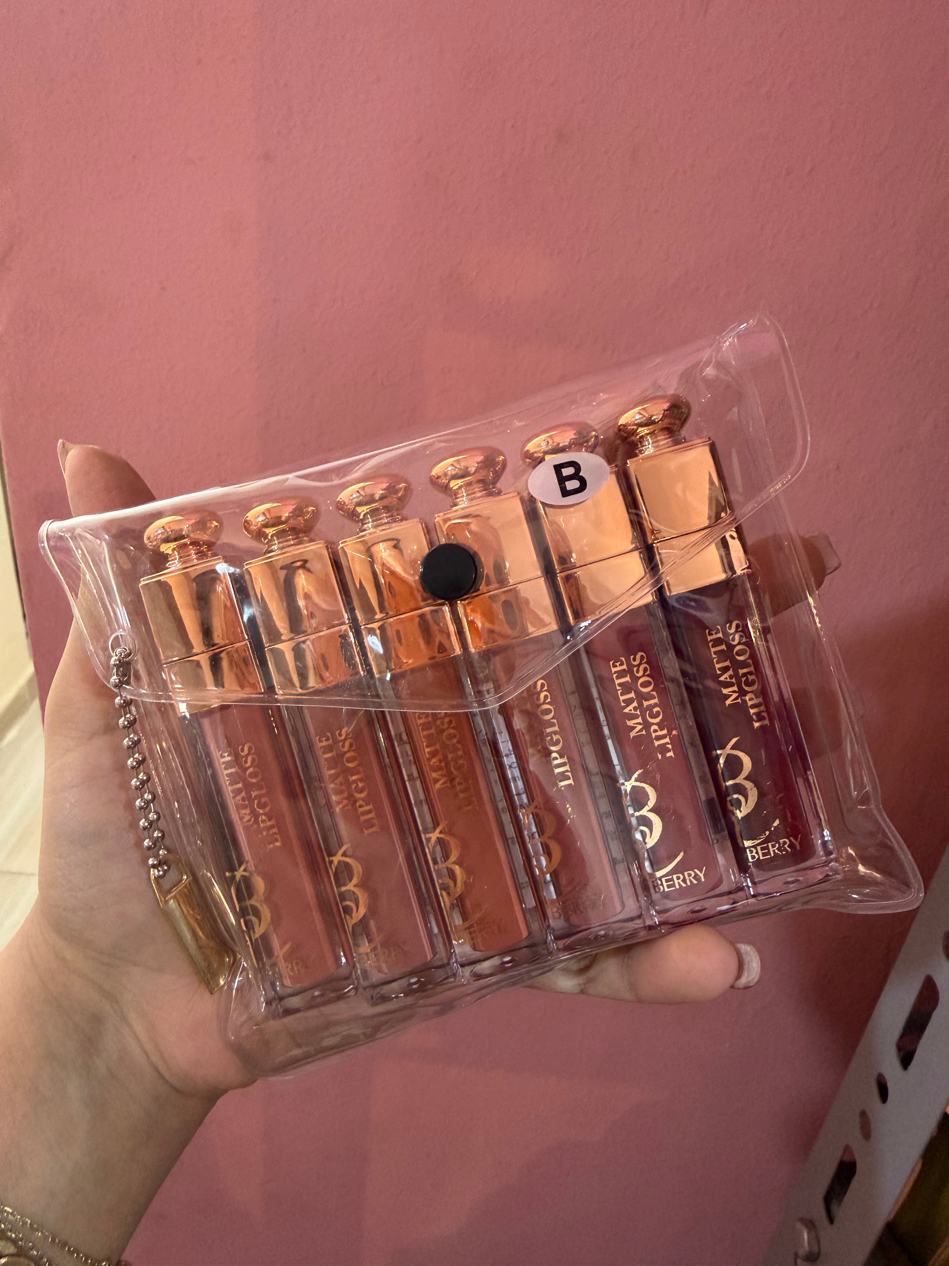 Rose berry set 6 matte lipstick