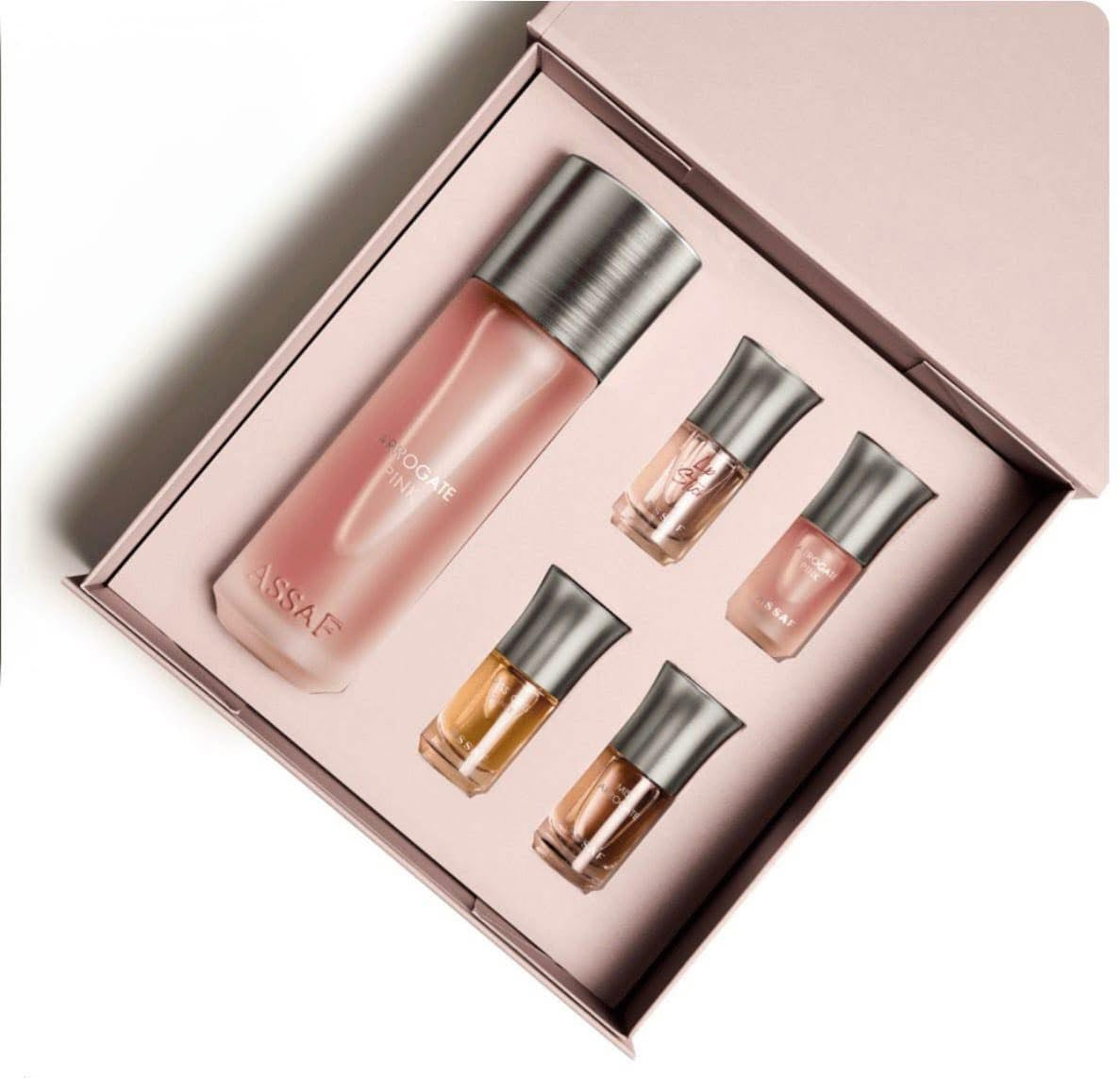 Arogget pink box 1 full size & 4 travel size