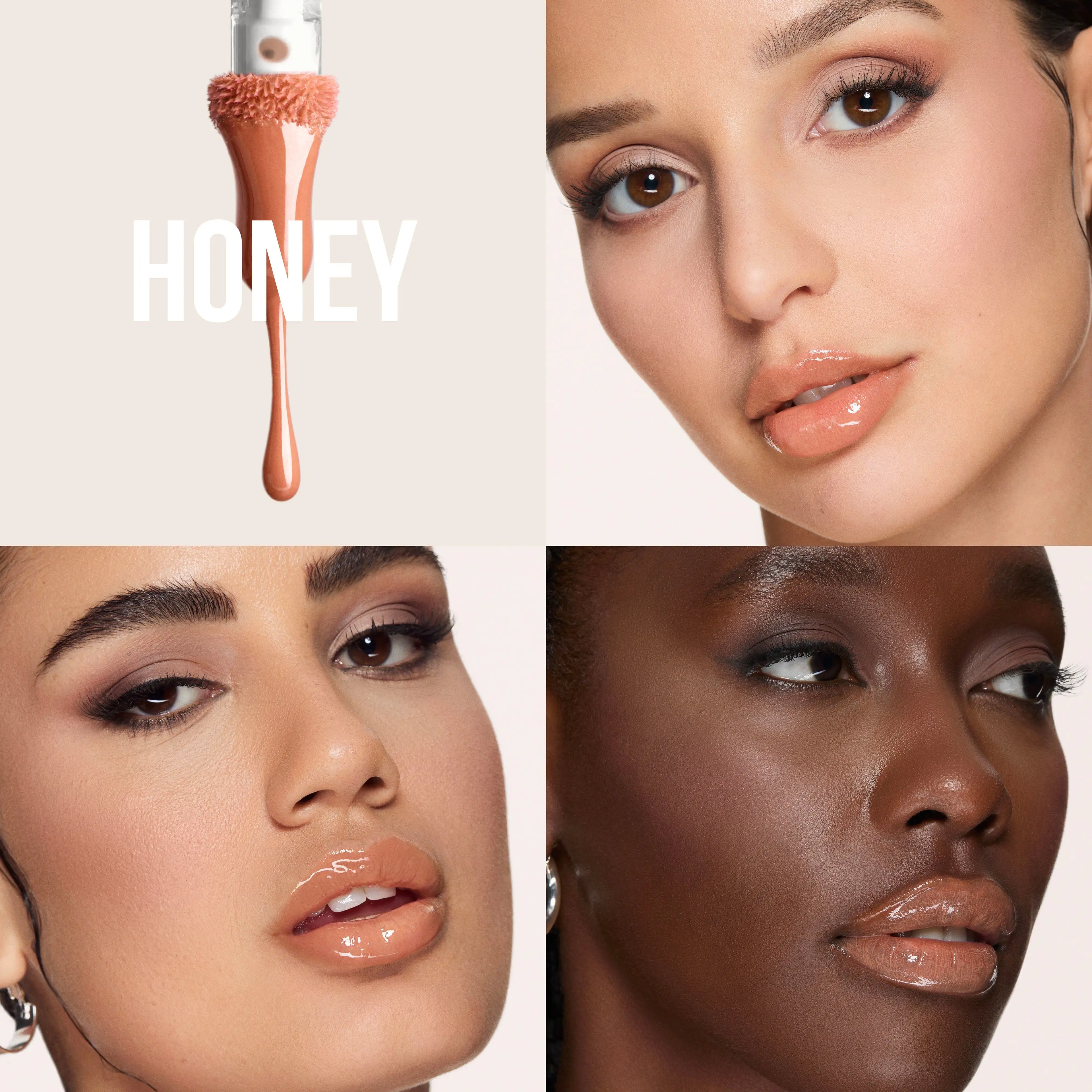Lip gloss Huda beauty shade honey