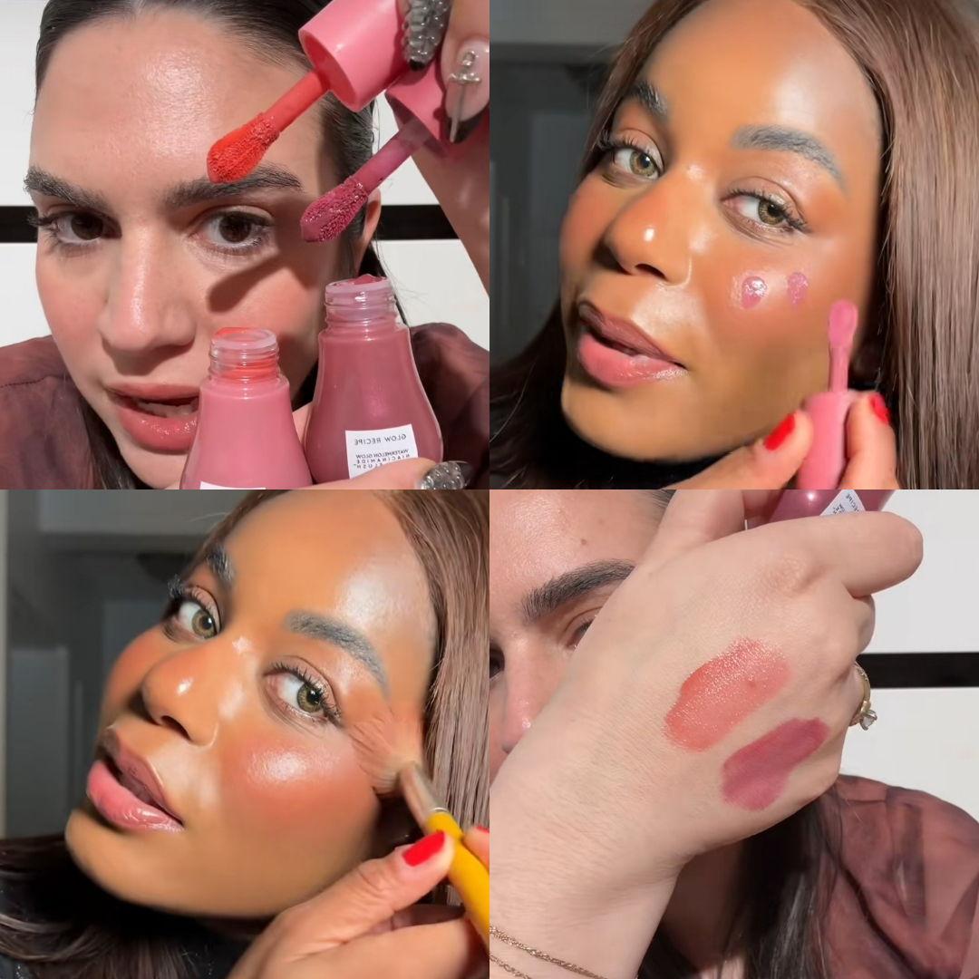 Glow recipe blush ب نياسنميد و هليورنيك يعني بلاشر مرطب علاجي ب جلو رهيب