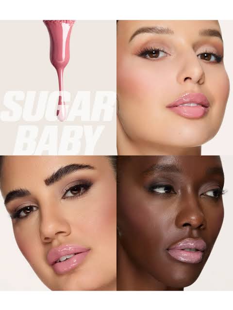 Lip gloss Huda beauty shade suger baby