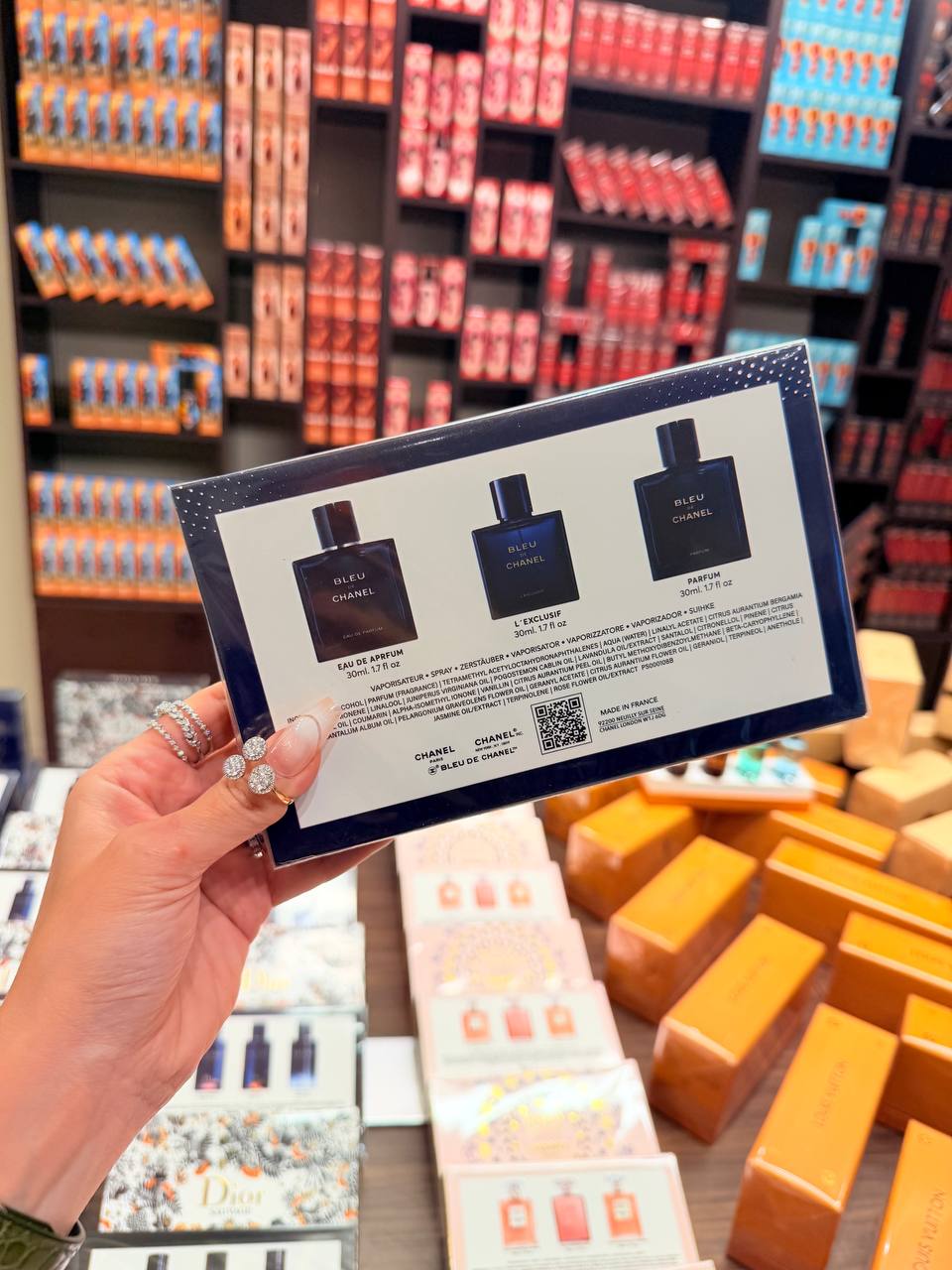 Blue Chanel box 30 ml 3 perfume