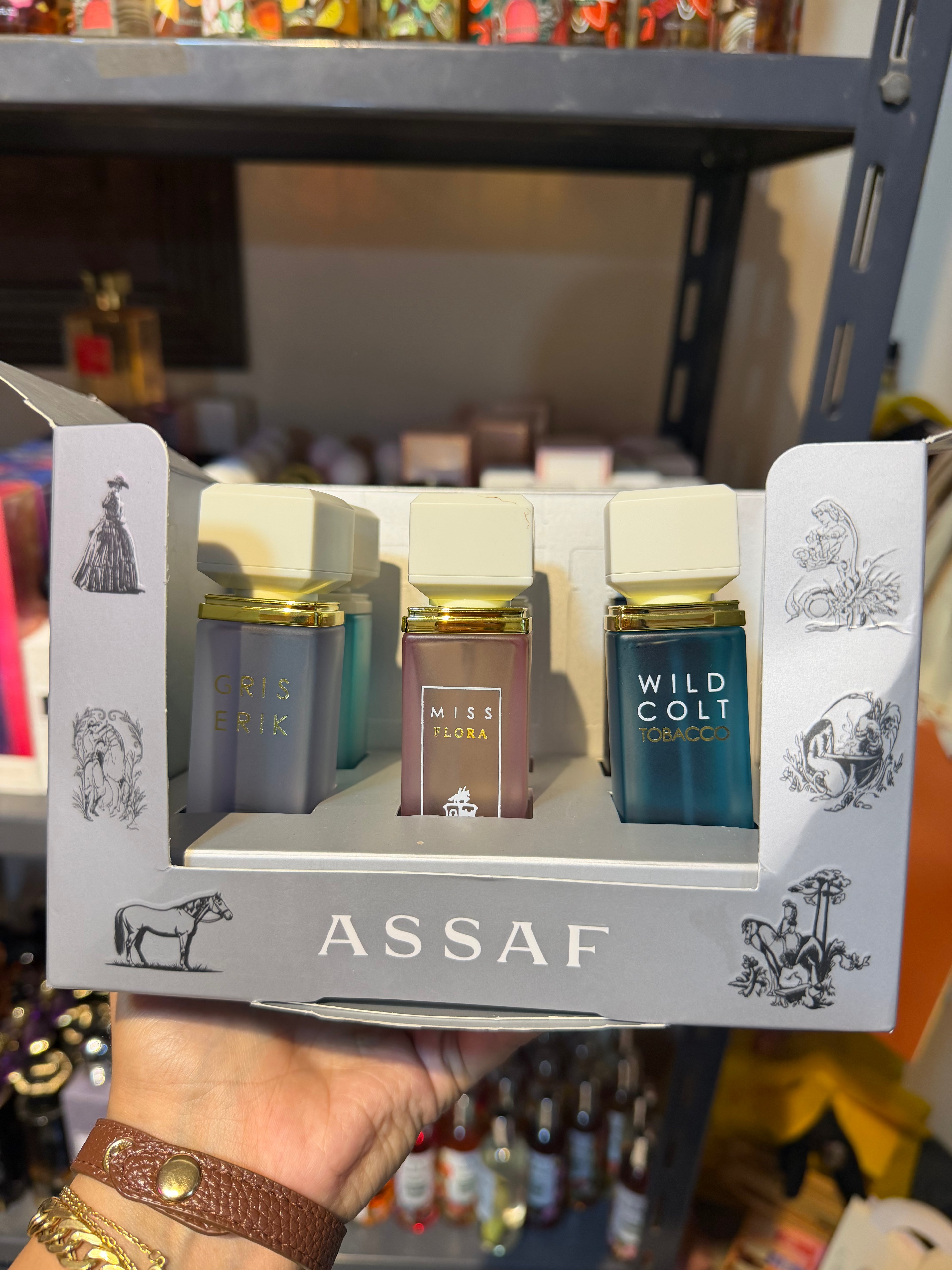 Assaf box made in turkey 6 perfumes 30 ml