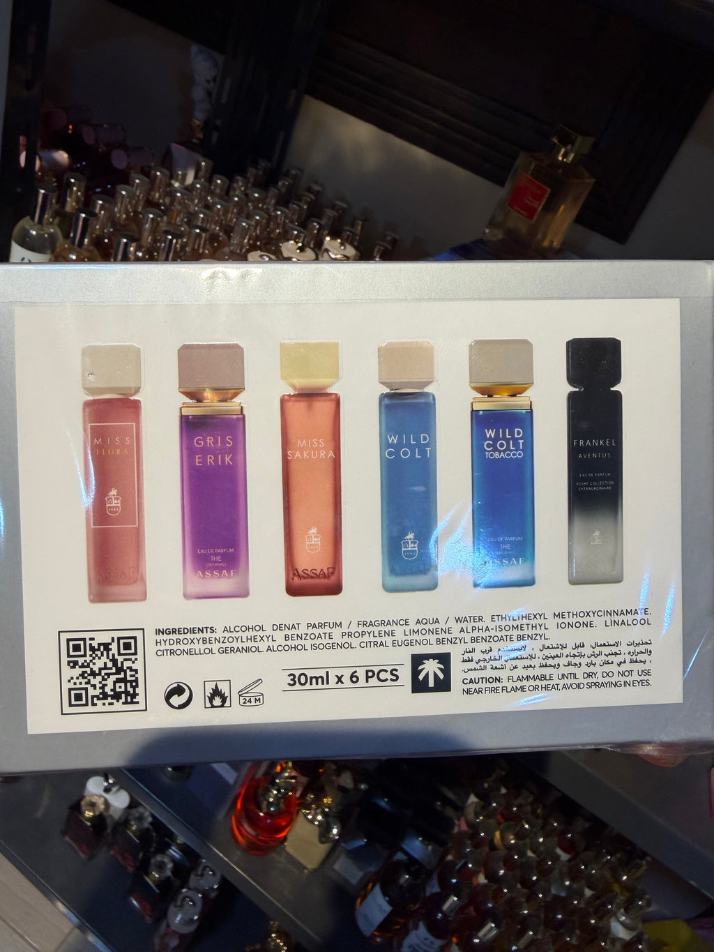 Assaf box made in turkey 6 perfumes 30 ml