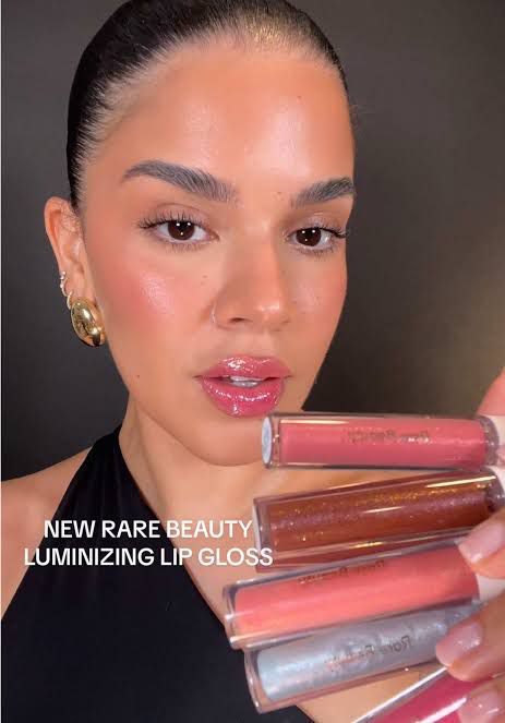 Rare beauty lip glaze positive light